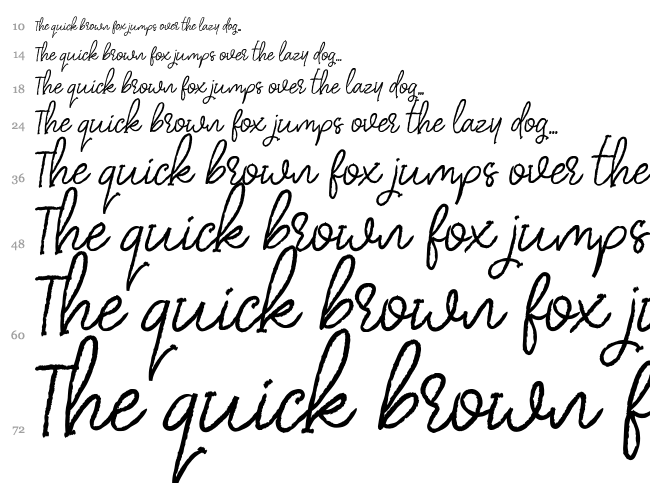 Dear Disya font waterfall